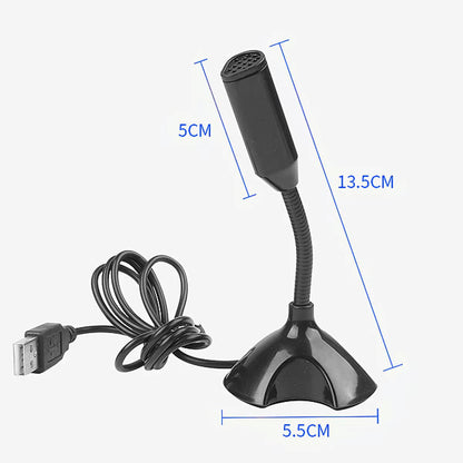 USB Microphone For Laptop And Computers Adjustable Studio Singing Gaming Streaming Mikrofon Stand Mic With Holder Desktop