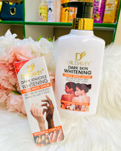 DR.DAVEY Fast Skin Whitening Body Lotion For Hand And Face,Moisturizing Body Cream Glows and Brightens Moisturizes and Hydrates Treats Acne and Spots Evens Skin Tone