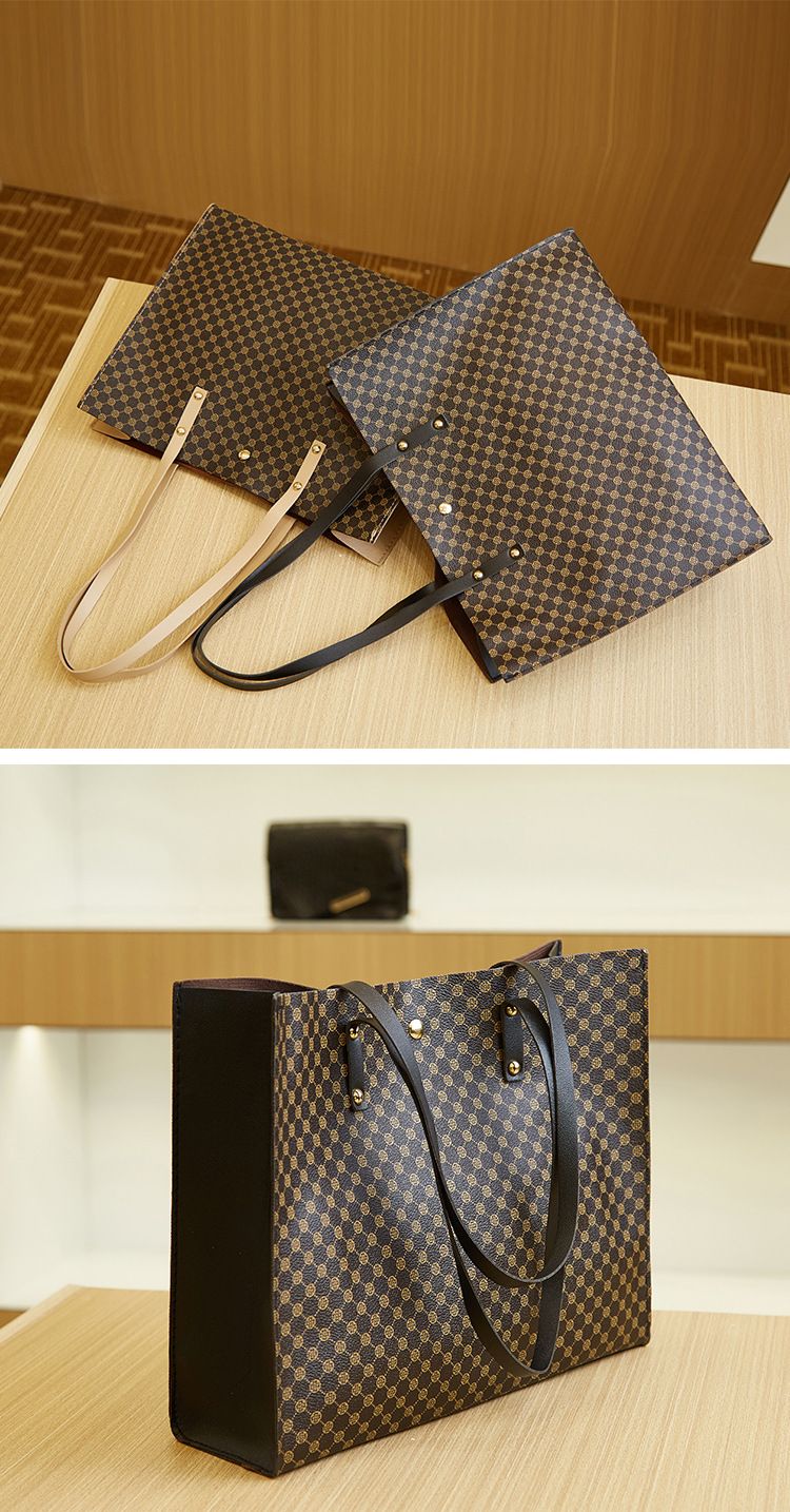 Vintage fashion large capacity women's bag Mommy bag crocodile print handbag shoulder bag