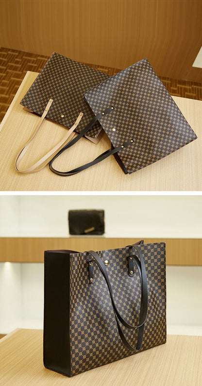 Vintage fashion large capacity women's bag Mommy bag crocodile print handbag shoulder bag