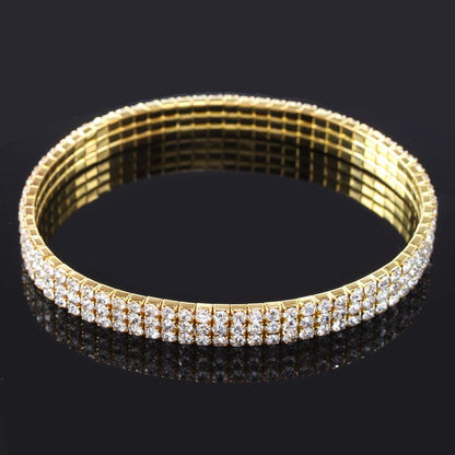 Anklet Anklet Three-drained rhinestone elastic anklet anklet fashion crystal rhinestone anklet anklet jewelry