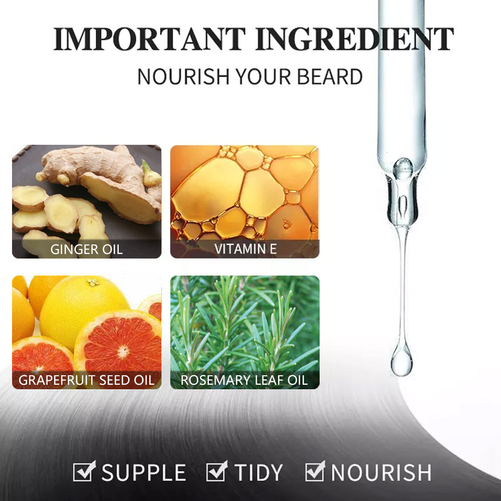 Barbe Beard Essentital Oil Beard Growth Enhancer Pure Natural Nutrients Beard Oil for Men Facial Nutrition Beard Care