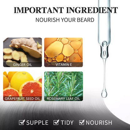 Barbe Beard Essentital Oil Beard Growth Enhancer Pure Natural Nutrients Beard Oil for Men Facial Nutrition Beard Care