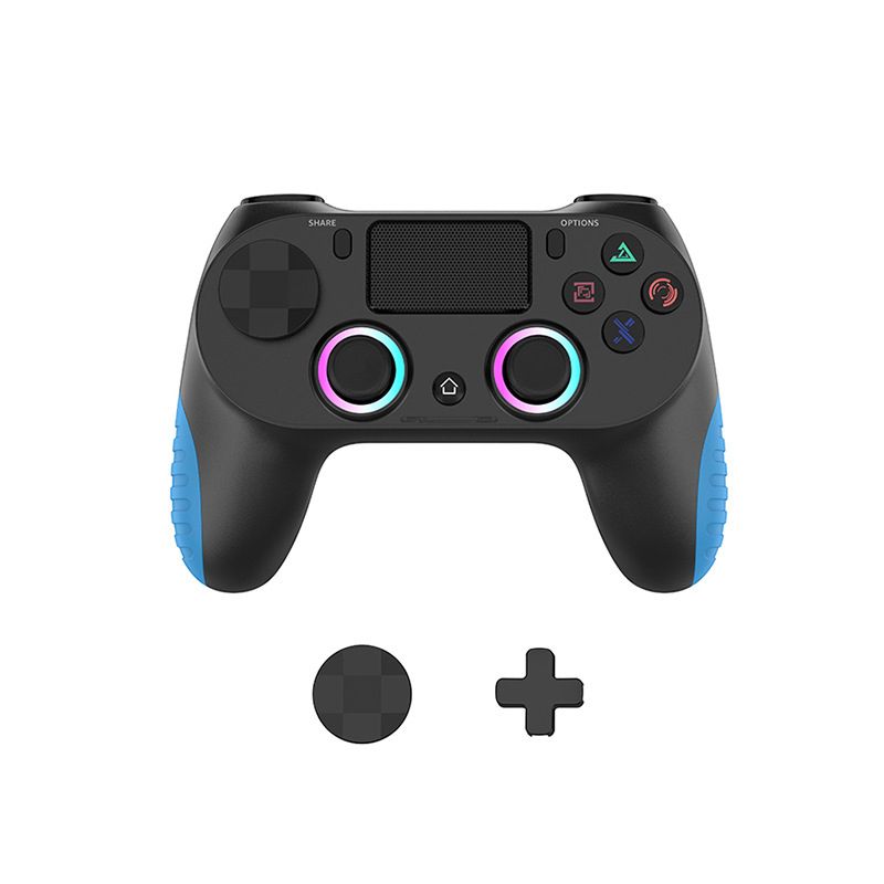 P4 Game Controller Wireless Bluetooth PC Joystick Six-axis Dual Four-vibration Gamepad Console With Light Game Console Game Pad For Android IOS Phone PC Tablet TV Box Game Accessories