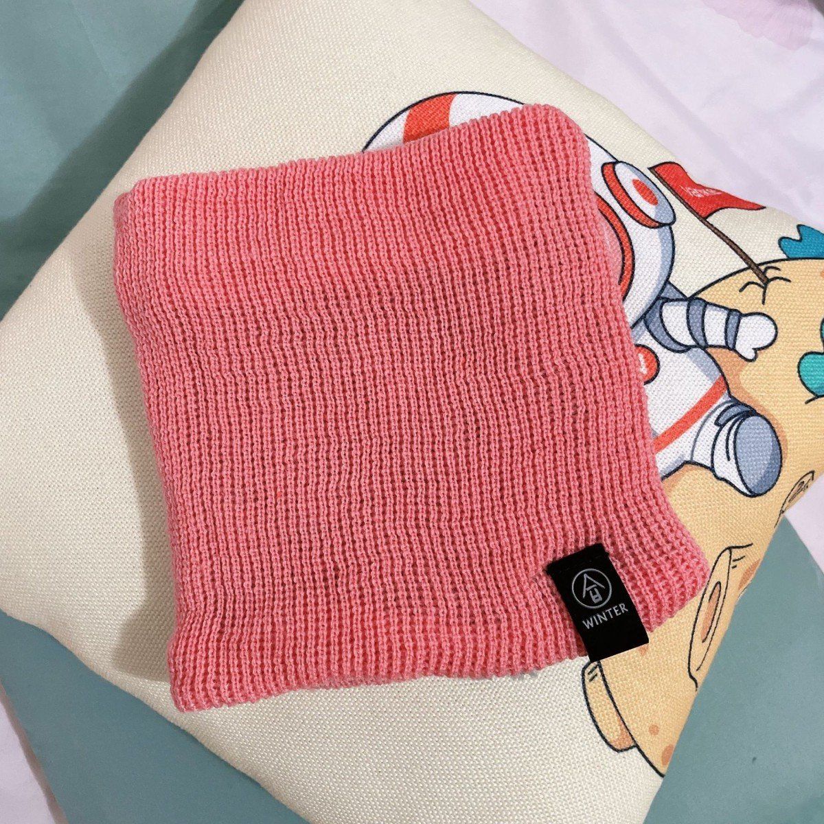 Unisex Solid Cashmere Plush Warm Winter Ring Scarf Women Men Knitted Full Face Mask Snood Neck Scarves Bufanda Thick Muffler New