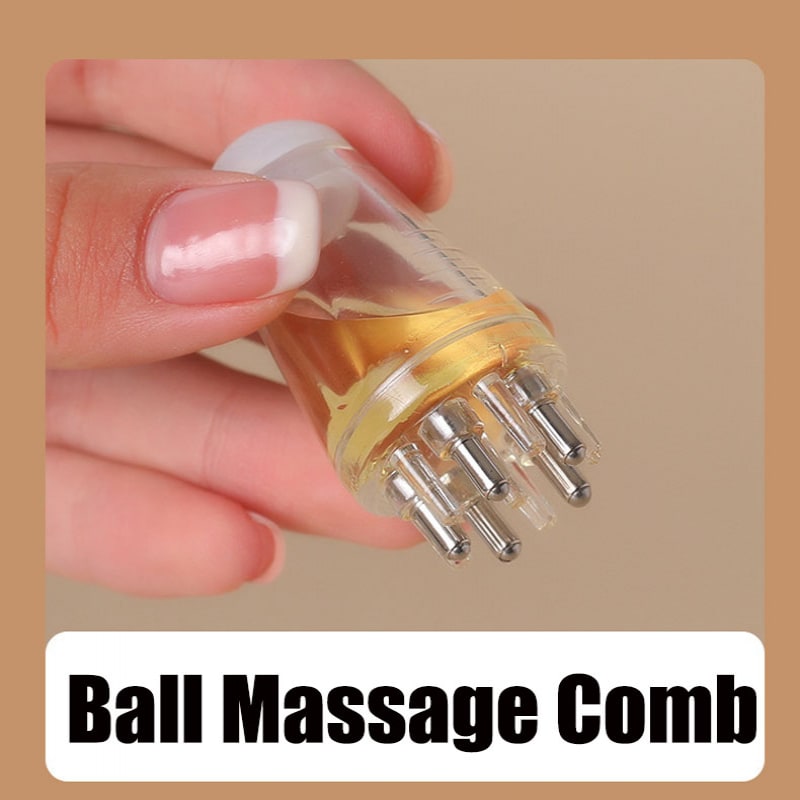 Scalp Applicator Liquid Comb Portable Mini Massage Comb 1-6ml Essential Oil Liquid Guiding Massager Scalp Mino Dispenser Hair Nurturing Anti Hair Loss Scalp Care Tools