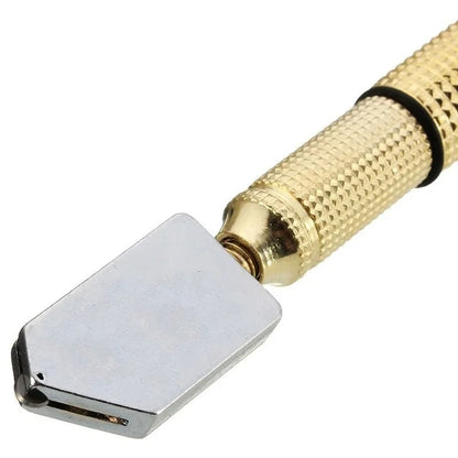 Diamond Glass Cutter Professional Portable Wheel Blade Antislip Metal Handle 168mm For DIY Tile Mirror Craft Cutting Hand Tools