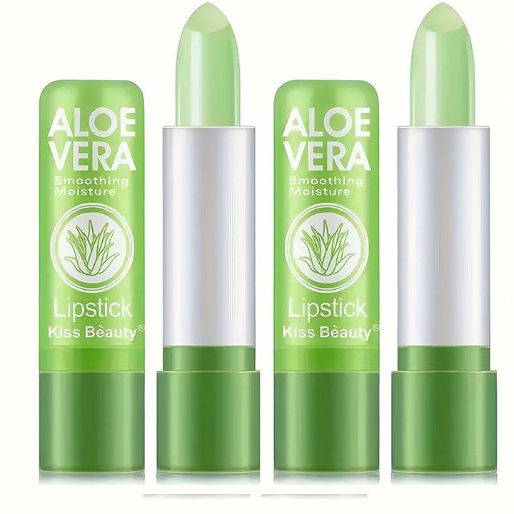 Aloe Vera Moisturizing Lipstick Lasting Nutritional Repair Lipsticks Anti Drying Color Changing Waterproof Natural Lip Care