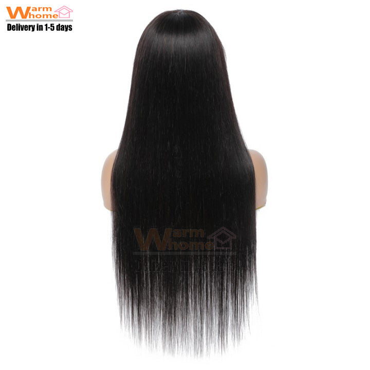 Premium 26inch Bangs Wigs Hair Synthetic Wigs Hair Ladies Long Straight Wigs for Black Women