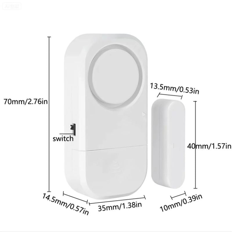 Horn Door Window Anti-Theft Alarm Wireless Burglar Alarm Home Security System Security Sensor Magnetic Contact Alarm Magnetic Sensor Home Safety Device Mini Horns & Sirens Anti-theft Device Burglary