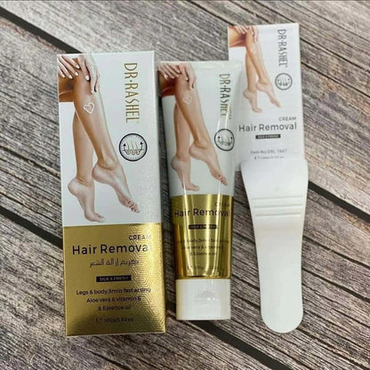 Dr. Rashel Hair Removal Cream With Aloe Vera, Vitamin E And Essence Oil Silky Legs Underarm Bikini Line Body Depilatory