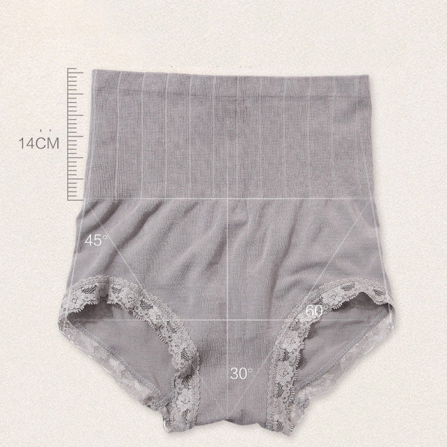 3 Pcs Women's underwear high-waist postpartum tummy tuck pants ladies hip Lift body sculpting pants Girls' lace panties Comfortable body briefs students Lingerie