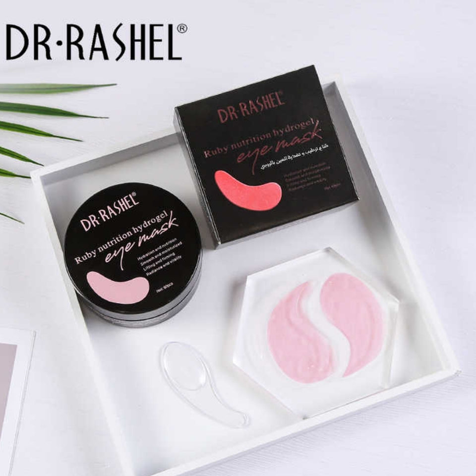 Dr. Rashel 60Pcs Ruby Nutrition Hydrogel Eye Mask Lifting Firming Hydration Moisturizing Vitality