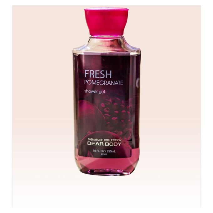 3 Pack My Dear Body Fresh Pomegranate Shower Gel, Body Cream and Pump Lotion Sweet Fresh Scent Keep Fresh Body Lotion Shower Gel Skin CareSignature Collection Body Luxuries