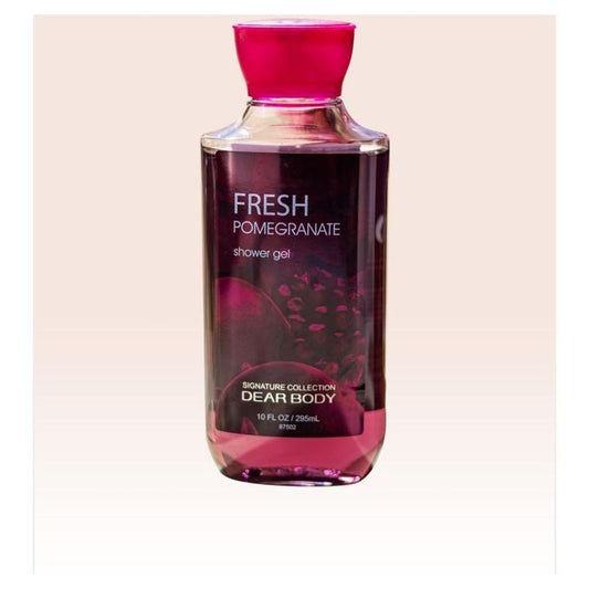 3 Pack My Dear Body Fresh Pomegranate Shower Gel, Body Cream and Pump Lotion Sweet Fresh Scent Keep Fresh Body Lotion Shower Gel Skin CareSignature Collection Body Luxuries