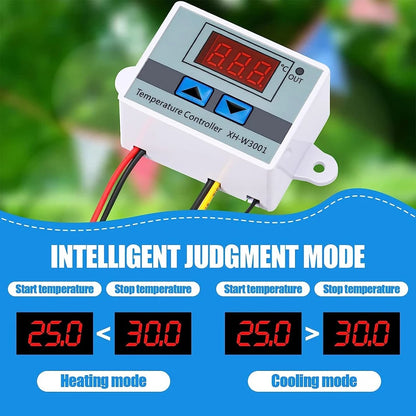 Digital Temperature Controller Thermostat Control with NTC Sensor Probe