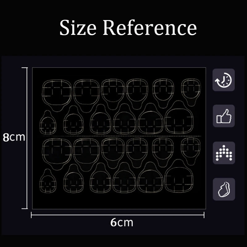 10 Sheets 240pcs Double Sided False Nail Art Adhesive Tape Glue Sticker DIY Tips Fake Nail Acrylic Manicure Gel Makeup Tool