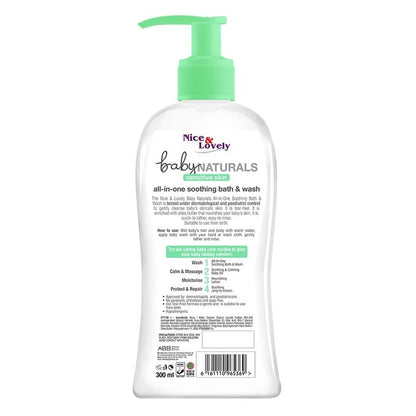 【Clearance Sale】Nice & Lovely All In One Baby Bath & Wash – 300ml