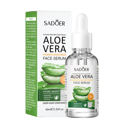 SADOER Vitamin C Serum Whitening Essence Turmeric Antioxidant Serum Aloe Vera Moisturizing Face Serum Anti Wrinkle Anti Aging Skin Care Brightening Pomegranate Essence Deep Hydration Fade Acne Mark