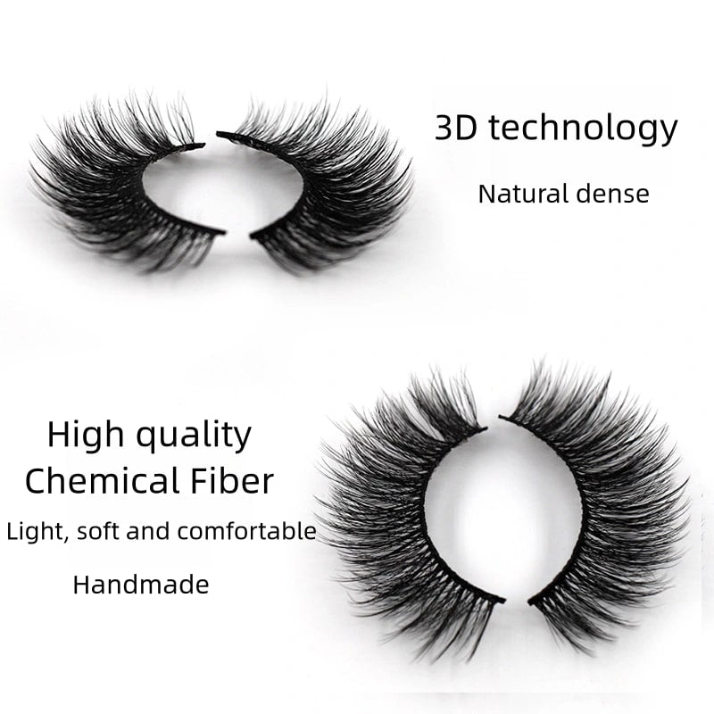 5 Pairs/Set 3D Soft Faux Mink Hair False Eyelashes Stereoscopic Multi layer Wispy Fluffy Mixed Pack Lashes Eyelash Extension Thick And Natural False Eyelashes Makeup Tools