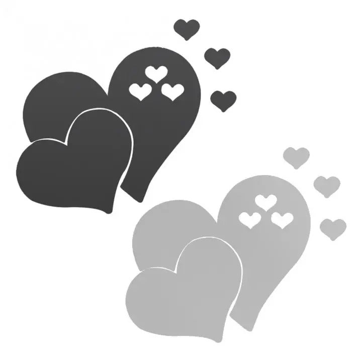 3D Heart-shaped Acrylic Wall Stickers Self-adhesive Mirror Stickers Decal Wall Arts