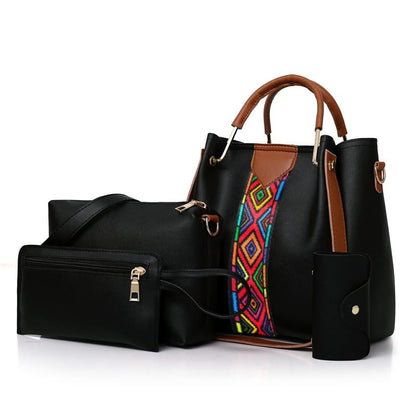 4 PCS Women Bags Handbags Ladies Bags Purse Shoulder Bags Tote Bags Hobo Bags