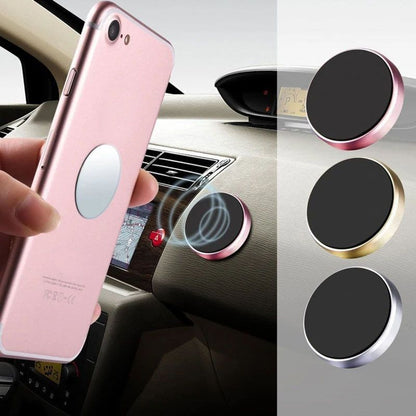 Sucker Car Phone Holder Universal Magnetic Mount Bracket Stick On Car Phone Stand for iPhone Xiaomi Huawei Samsung Dashboard Wall Mounted Car Magnet Sticker