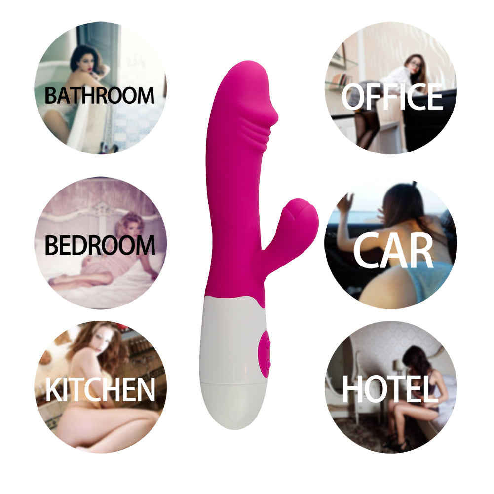 Womens Upgraded Vibrator Powerful G Spot Silicone Dildo Powerful Quiet Vagina Clit Stimulator 2 Motors Best Seller Adult Sex Toys Gift for Girlfriend Wife