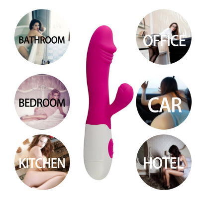 Womens Upgraded Vibrator Powerful G Spot Silicone Dildo Powerful Quiet Vagina Clit Stimulator 2 Motors Best Seller Adult Sex Toys Gift for Girlfriend Wife