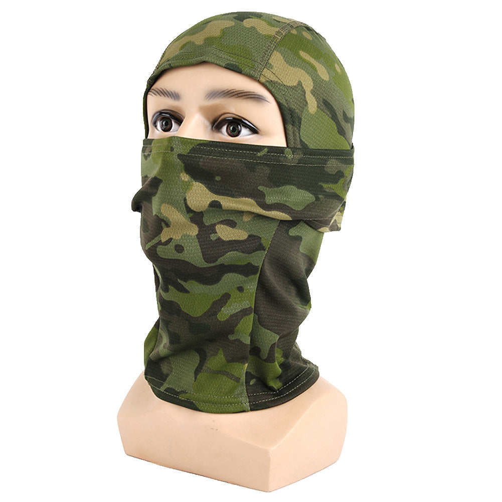 Balaclavas Tactical Camouflage Balaclava Full Face Mask CS Wargame Army Hunting Cycling Hats & Caps one Hats & Caps Hot selling camouflage hats Windproof camouflage looks handsome
