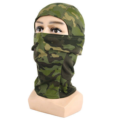 Balaclavas Tactical Camouflage Balaclava Full Face Mask CS Wargame Army Hunting Cycling Hats & Caps one Hats & Caps Hot selling camouflage hats Windproof camouflage looks handsome