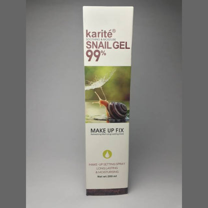 Karite Snail Gel 99% make up fix makeup setting spray Makeup Fixer
