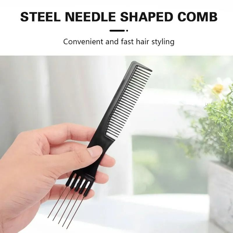 11Pcs Hair Comb Hairdresser Brush Black Plastic Hairbrush Hair Styling Tail Comb Mini Salon Hair Tools