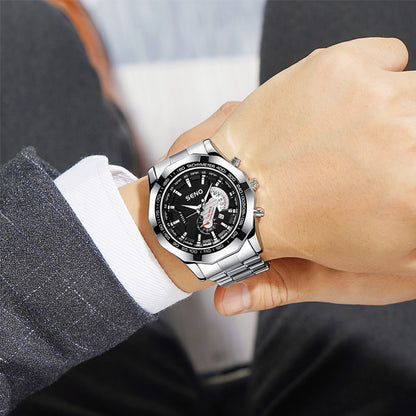 Large Dial Watches for Men Waterproof Mens Watch Calendar Fashion Business Watch