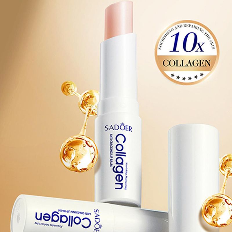 Collagen Lip Balm Lasting Moisturizing Anti Cracking Repair Nourishing Improve Hydration Plumping Lipstick Skin Care