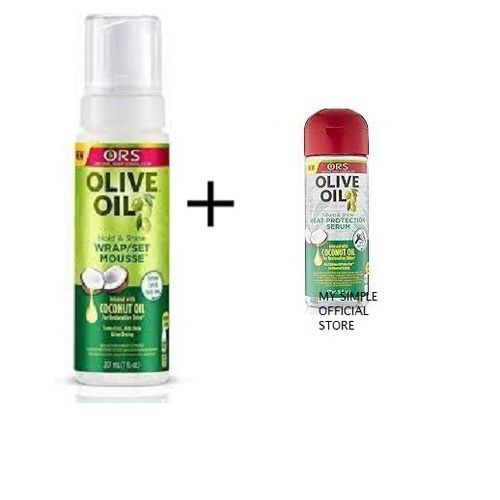 Ors Wrap Set Mousse (Coconut ) + Heat Protection Serum(Coconut)