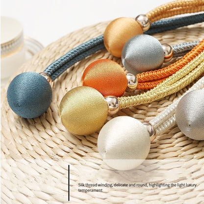 A Pair Adjustable Curtain Tiebacks Curtain Straps Light Luxury And Simple Tied With Ropes Tied With Gauze Curtains Fixed With Curtain Straps
