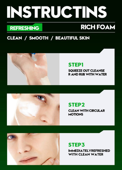 SADOER Facial cleanser for Men Oil Control Facial Cleanser for Men