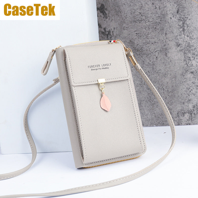 New Arrival Wallet phone bag PU leather purse small sling bag ladies fashion crossbody shoulder bag Casetek handbags