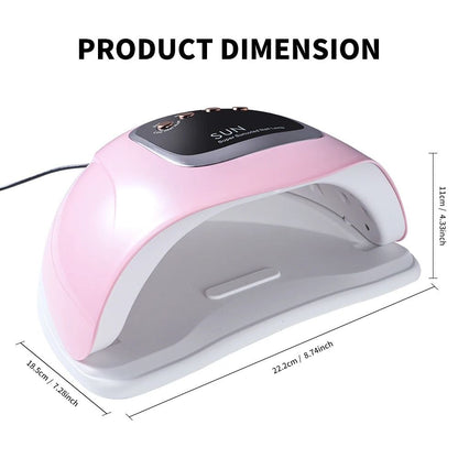 280W 66 LED Nail Art Lamp SUN X15 MAX Professional Gel Polish Dryer With 4 Timer Auto Sensors For Nail Salon Tools