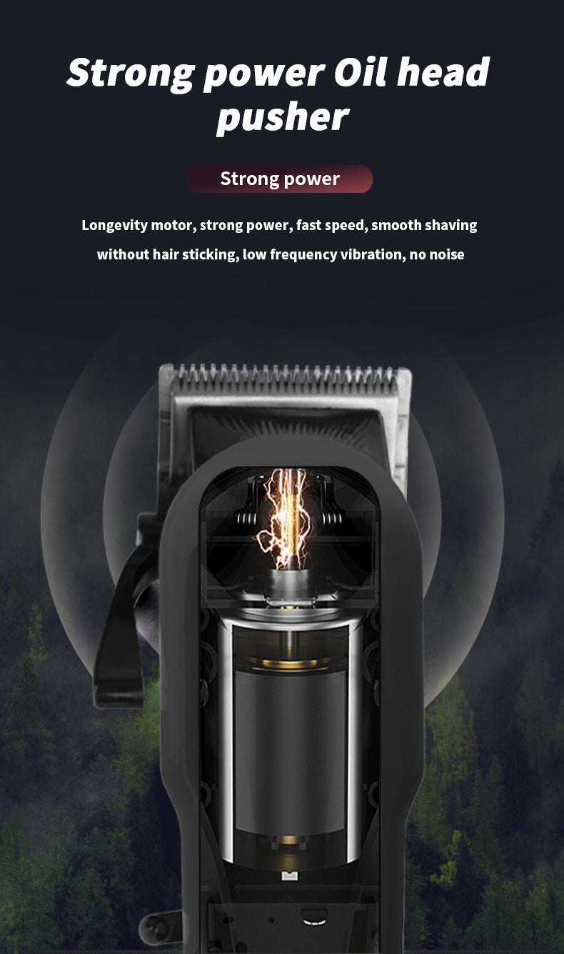 Hair Clipper Oil Head Electric Push Shear USB Charging Hair Trimmer for Men Women Household Travel Electric Barber Machine