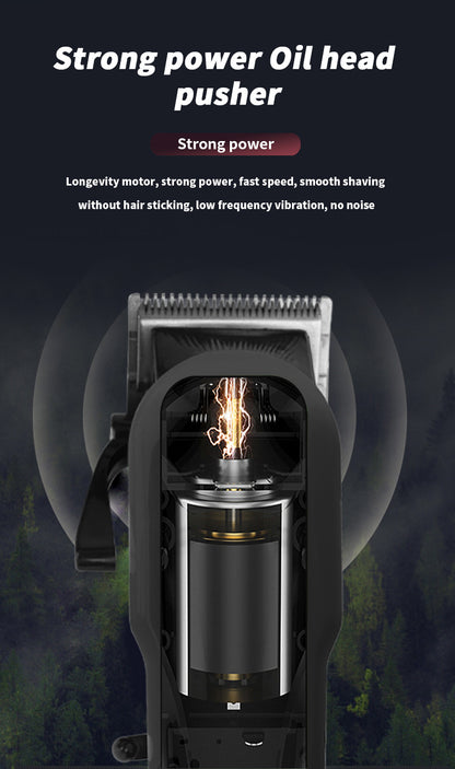Hair Clipper Oil Head Electric Push Shear USB Charging Hair Trimmer for Men Women Household Travel Electric Barber Machine