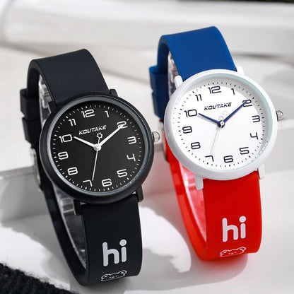 Cute candy silicone sports quart watch personality men and women the collegiate style neutral watch student watch