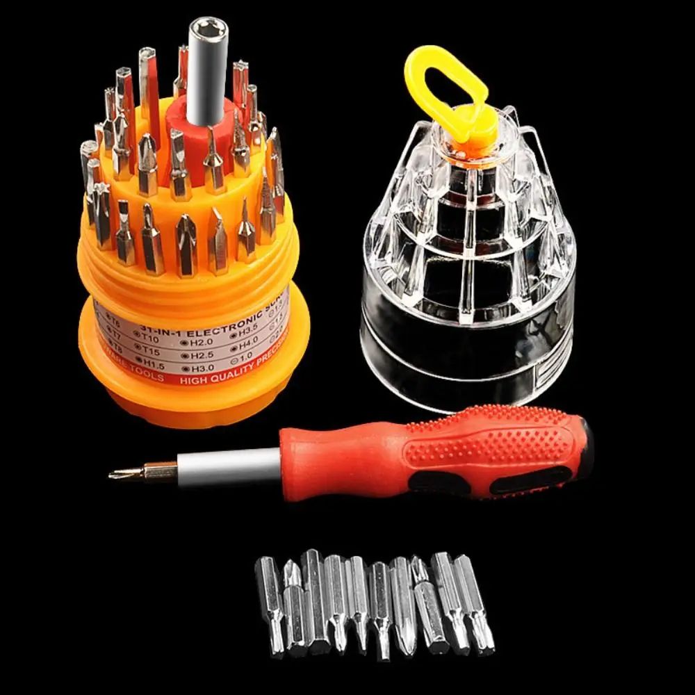 31 in 1 Mini Screwdriver Set Disassemble Repair Tool Kit Screwdriver Kits Maintenance Driver Screw Batch Pagoda Type