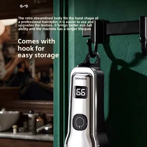 Professional Hair Clipper HighPower Motor Electric Fader Styling OilLubricated Precision Suitable Hair Cutting Balding Clippers Sculpting Razors