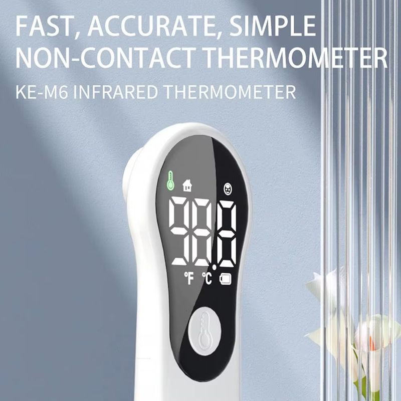 Non-contact Digital Infrared Thermometer Portable Precision Handheld Pyrometer LCD Display Screen Multifunctional IR Thermometer Rechargeable IR Thermometer Medical Equipment