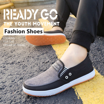 Shoes Men Shoes Loafers Casual Shoes Rubber Shoes Slip-Ons Shoes Tendon Sole Canvas Loafers Classic Shoes