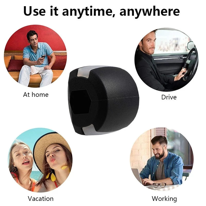 Jaw Muscle Exerciser Jaw Exercise Ball Food-grade Silica Gel JawLine Muscle Training Fitness Ball