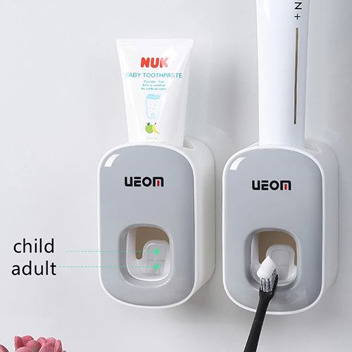 Wall Mount Automatic Toothpaste Dispenser Bathroom Accessories Set Toothpaste Squeezer Dispenser Bathroom Toothbrush Holder Tool Toothpaste Storage