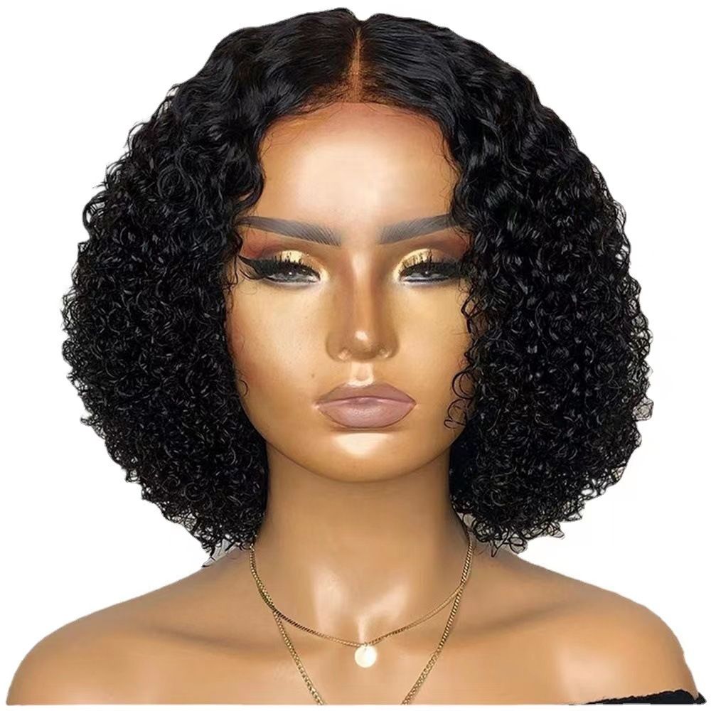 12Inch Wigs Fuffy Short Curly Hair Wig Synthetic Small Curly Wigs African Curls Hairstyles For Gift
